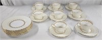 Minton  1793 "Gold Cheviot" Cups and Saucers
