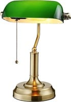 TORCHSTAR Antique Green Bankers Lamp