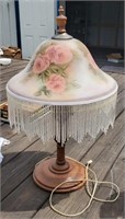 26" Reverse Painted Shade Lamp