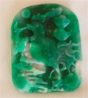 Jadeite Plaque with a Bird Motif