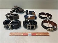 EIGHT LADIES AND MENS BELTS