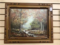 Autumn Painting Landscape, Oil on Canvas 14" x 18"