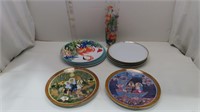 assorted decorative plates