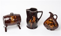 Trio of Antique Royal Doulton Ceramic Vessels