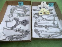 Silvertone Head Chains plus Silvertone Necklaces