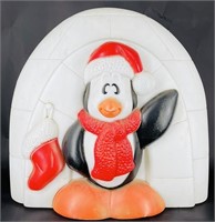 Vintage Penguin Igloo Blowmold (Works) 24”