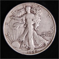 1942-S Walking Liberty Half-Dollar Silver Coin