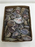 Collection of geode slices. Assorted sizes,