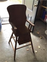 Vintage high chair no tray