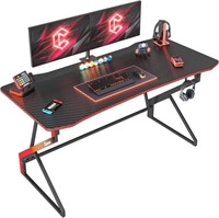 CubiCubi Simple Gaming Desk Z Shaped 55 inch Gamer