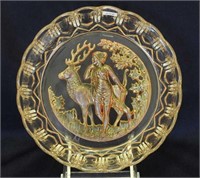 Golden Diana the Huntress 8" bowl - clear with