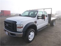 2008 Ford F550 Crew Cab Flatbed Truck
