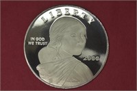 4ozt Silver .999 Sacagawea Dollar Design