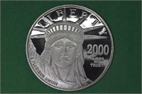 4ozt  Silver .999 Liberty Platinum Layered