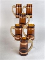 Siesta Ware Amber Glass Mugs