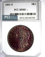 1881-O Morgan PCI MS-65+ Fabulous Color