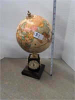 Replogle globe with hygrometer, barometer, and