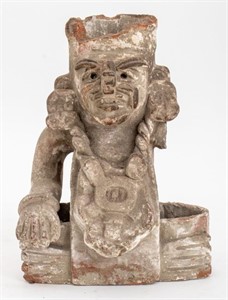 Pre-Columbian Manner Pottery Statue