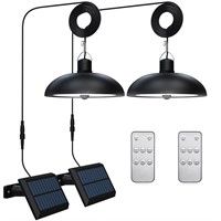 eTzone Solar Pendant Lights Outdoor LED Hanging Sh