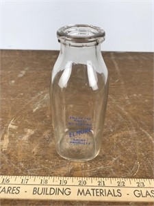 Elmore Diary Milk Glass Jar Pint
