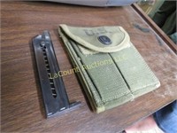 US army small bag and gun magazine