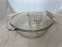 Anchor Hocking Casserole Dish & Fireking Cup