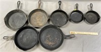 Collection of Cast Iron Skillets