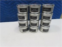 (10) New 3" Candles in tins