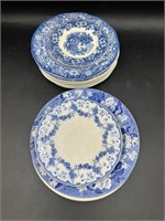 Blue And White English Plate Ware