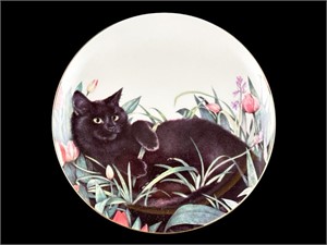 Marigold "Cleopatra" Black Cat Collectors Plate