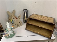 Bunny Decor and Pineapple Lamp