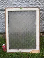 Vintage glass window (22"x29.5")
