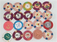 20 Las Vegas Nevada Casino Chips