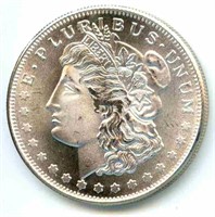 1 oz .999 Fine Silver Round - Morgan Dollar
