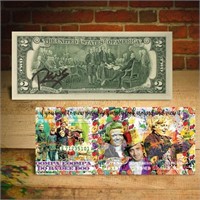 Autographed Willy Wonka $2 Bill