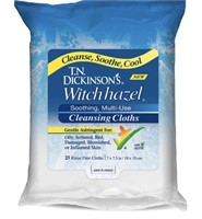 T.N DICKINSON WITCH HAZEL CLEANSING CLOTHS