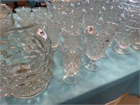 VINTAGE FOSTORIA JUICE CUPS (8) WATER GLASSES (8)
