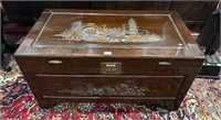 Chinese Carved Wood Chest,