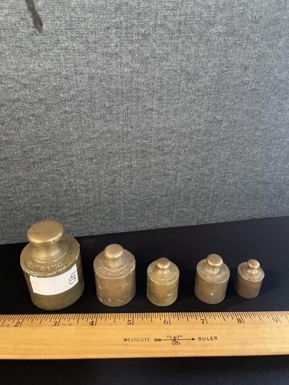 Antique Weights For Gold Scale