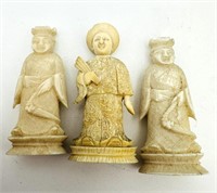three19 th Chinese chess hard carved