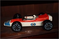 1970 Ezra Brooks race car decanter and a Jim Beam