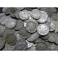 100 pcs. Buffalo Nickels - All Dates Readable