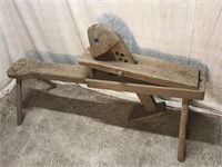 Antique Wooden Leather Working Bench