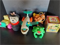 Vintage Fisher-Price Assorted Child's Toys