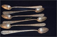 6 Sterling Iced Tea Spoons (S. Kirk & Sons/