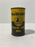 MCCULLOCH CHAIN SAW OIL METAL CAN - NO TOP