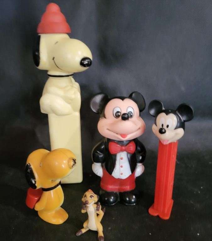 VTG Snoopy, Mickey Mouse Toys & More