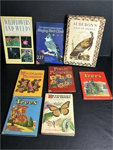 Vtg Wildflower Book, Audubon's Bird Book & Misc