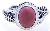 925 Sterling Silver Ring, Size 10,  Oval Cabachon