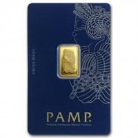 5 gram Gold PAMP Suisse Fortuna Veriscan Bar *See